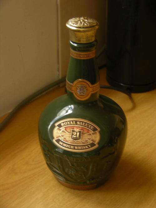 Chivas Bros Salute 21yr old Whiskey porcelain Decanter