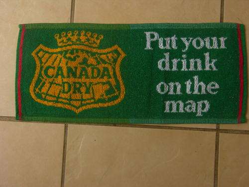 Bar towels - Very collectable - looks lovely on your bar top Canada Dry Very Rare