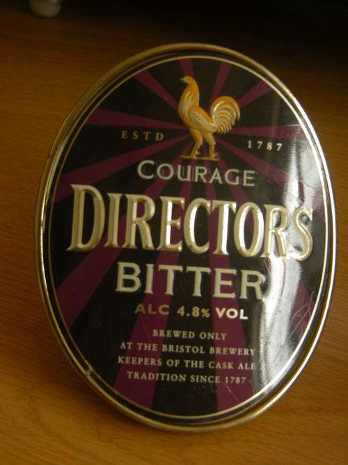 Brass Pump clips - Very collectable ooks lovely - Courage directors Bitter Beer