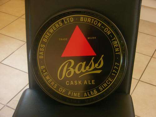 Tray for bar - creates an English pub look  - Bass Beer