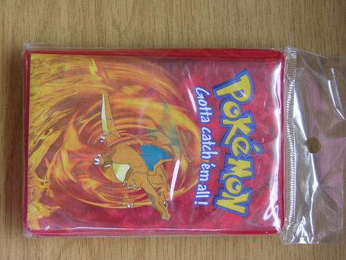 Pokemon Card Holder with plastic sleeves Very Collectable