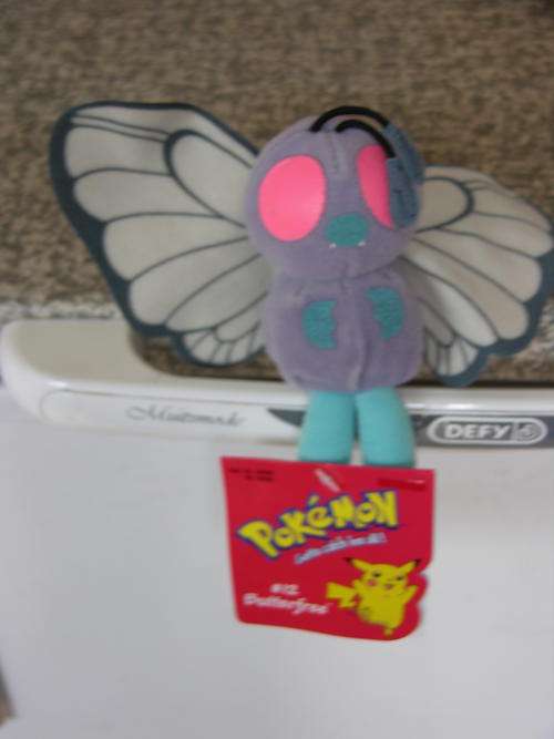 Pokemon Butterfree Soft toy  10 - 13cm high Brand new with tag - Very collectable and Very rare