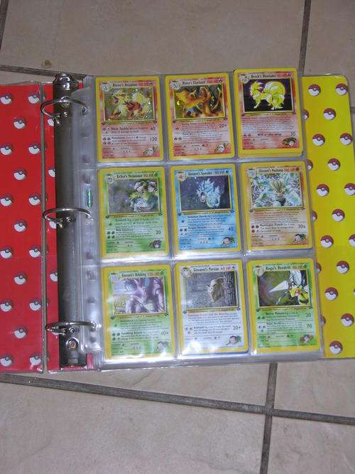 Pokemon Cards Complete Gym Leader First Edition Set in cover- English Very rare & collectable