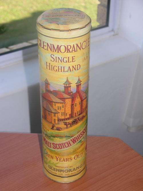 Empty Glenmorangie Malt Scotch Whiskey tin - Good Condition
