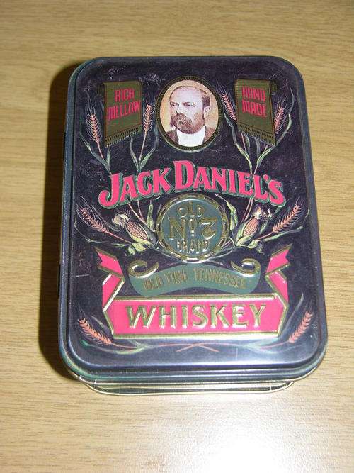 Jack Daniels Tin with two EMPTY bottles