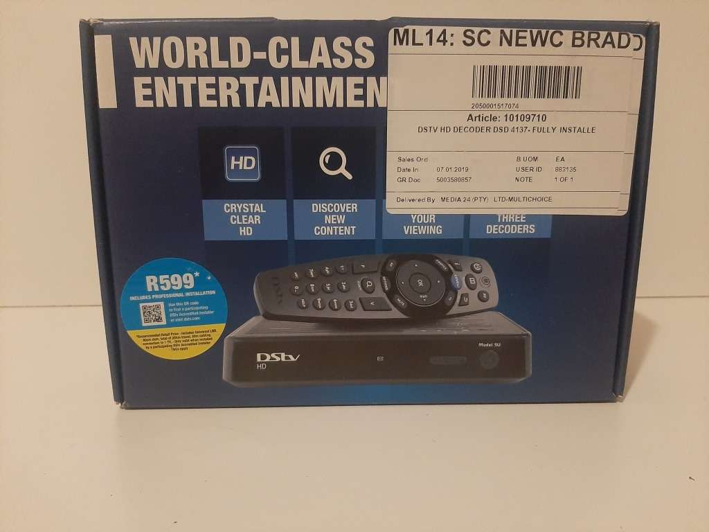 Brand New DSTV HD Model 5U with free installation ( Still sealed )