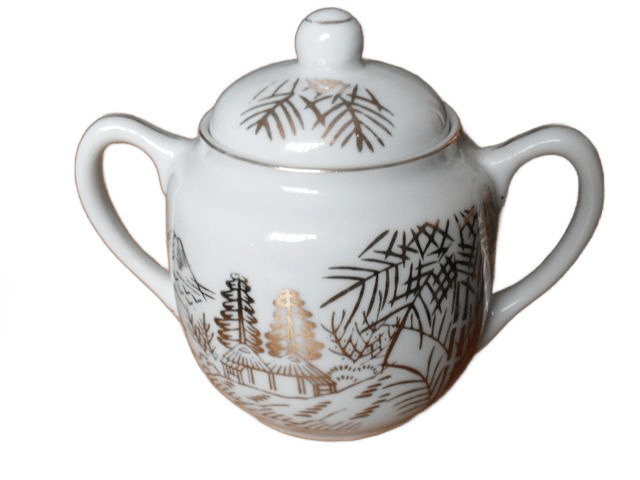 Manna China Tea Set with lipothane bottoms