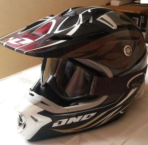 MotorCross open FACE DNC Helmet with goggles