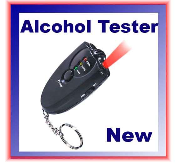 WANT TO DRiNK & DRiVE? CHECK FiRST TRY EASY ALCOHOL BREATH TESTER FLASH LIGHT GADGET # R1 Auction #