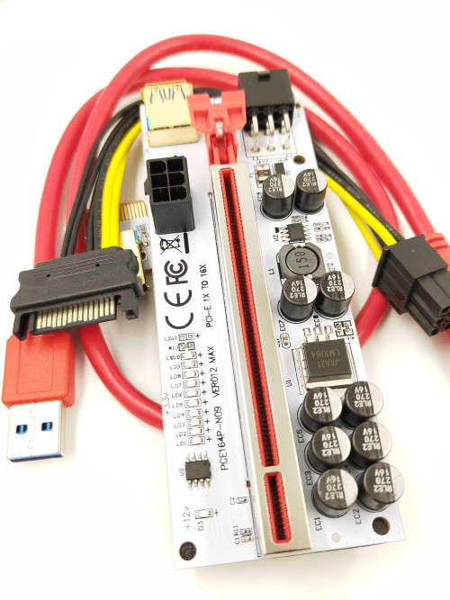 Ver012 Max Pci-e X1 to X16 Extender Riser for Video Card