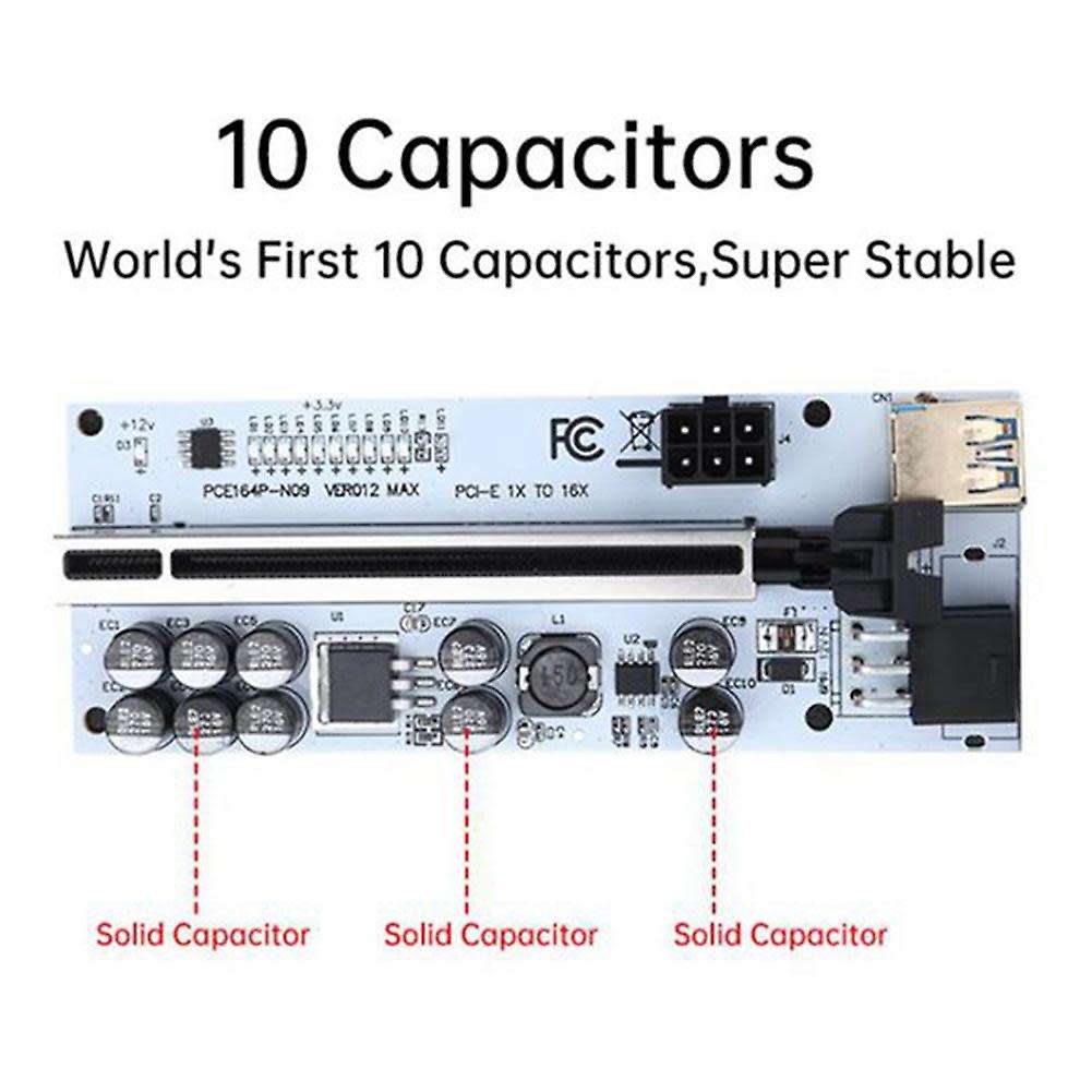 Ver012 Max Pci-e X1 to X16 Extender Riser for Video Card