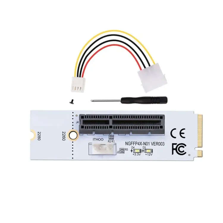 NGFF M.2 Key M to PCI-E 1X / 4X / 8X / 16X for mining.