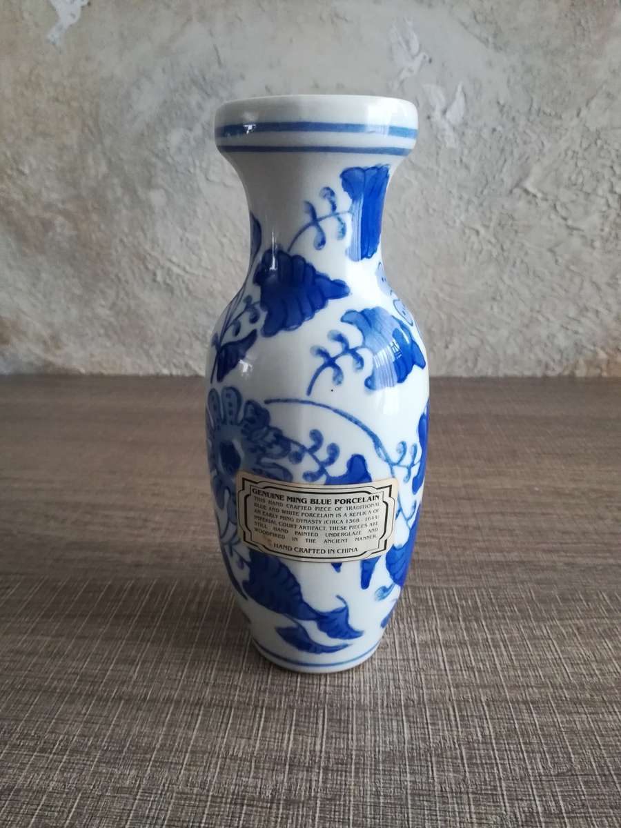 Genuine Ming Blue Porcelain, Hand crafted in China