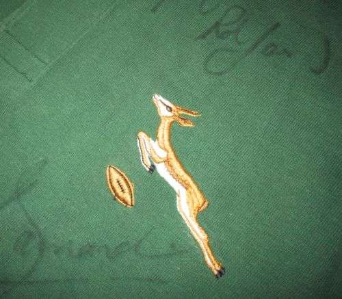 Springbok Rugby Jersey 1986 Replica - Signed
