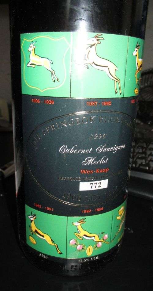 Springbok Emblems Commemorative Rugby Wine