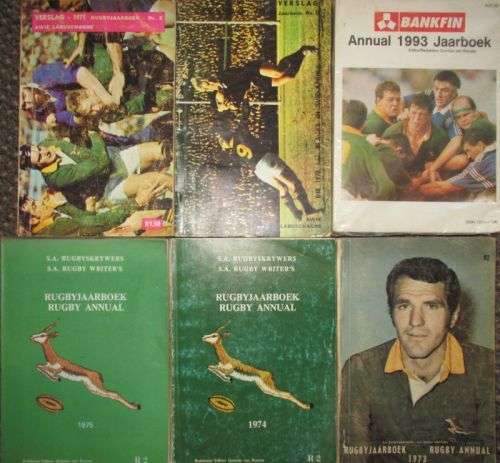 6 x SA Rugby Annuals