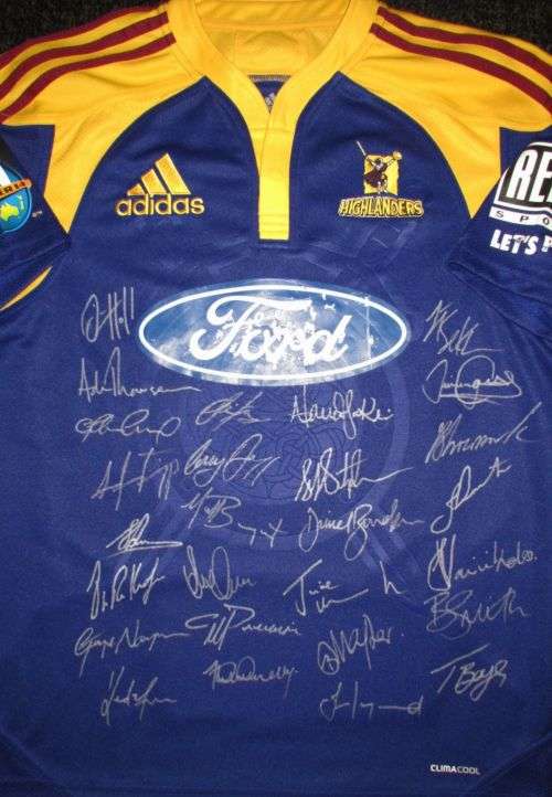 Highlanders Rugby Jersey 2009 - Signed
