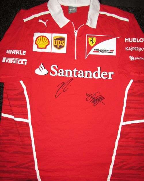 2017 Ferrari F1 Pit Crew Shirt - Signed