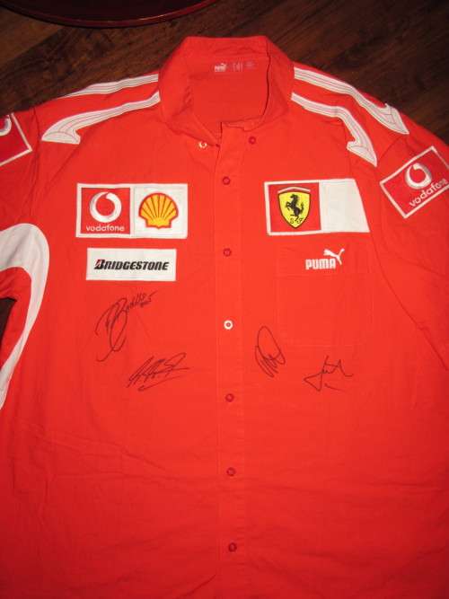 2005 Ferrari F1 Pit Crew Shirt - Signed