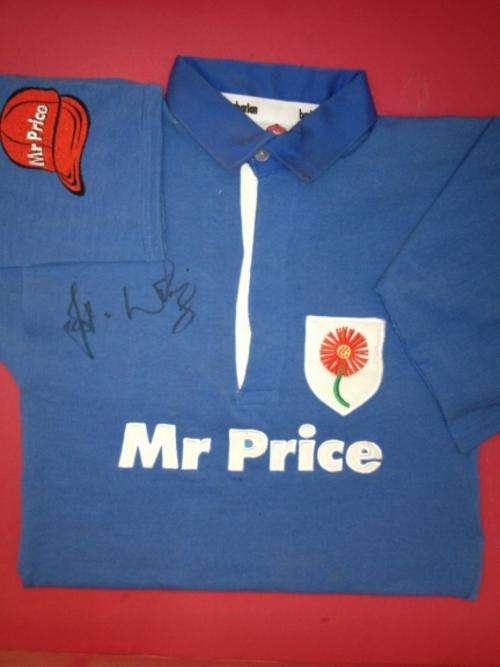 Joost vd Westhuizen Blue Bulls Currie Cup jersey Signed