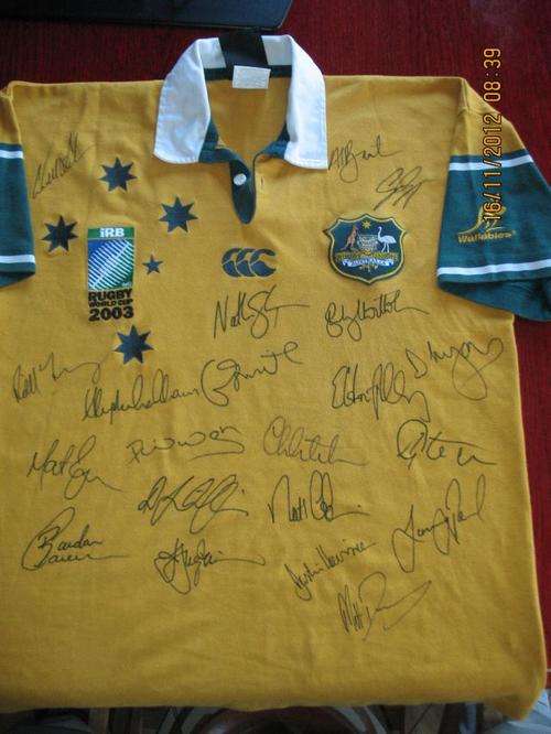 Australia Signed RWC Jersey 2003