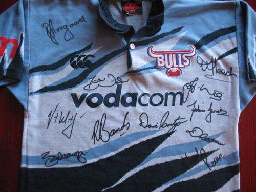 Bulls Super 12 Rugby Jersey Signed 2003