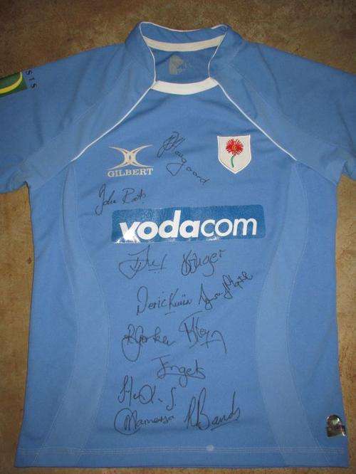 Blue Bulls Currie Cup Jersey Signed 2007