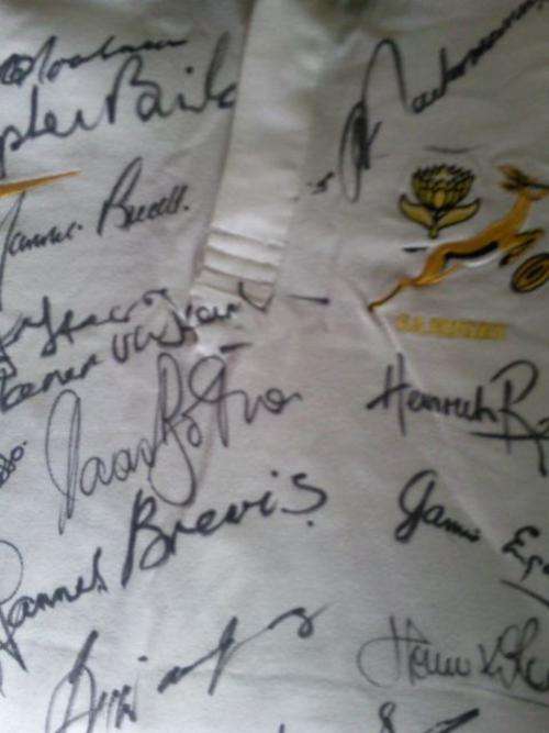 Springbok Legends Signed jersey