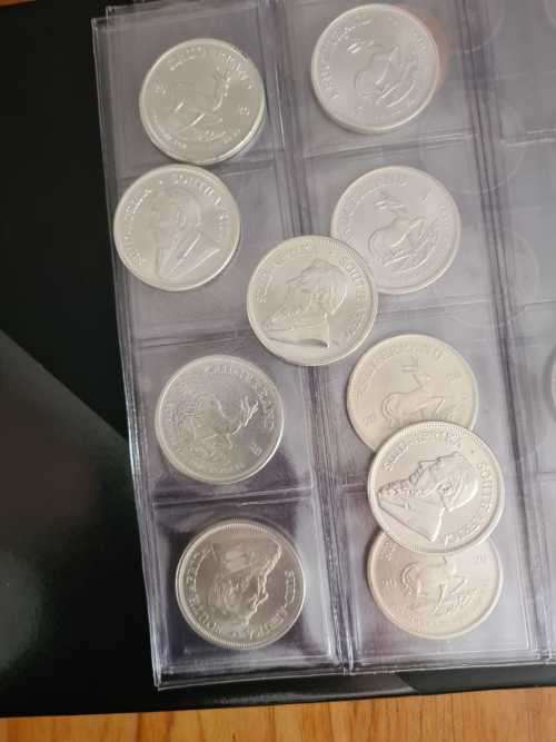 10 x Untouched 2020 Silver Krugerrands