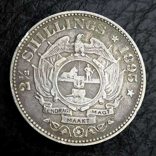 1895 ZAR HALF CROWN...KEY DATE