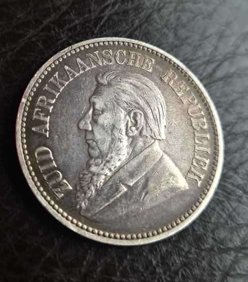 1895 ZAR HALF CROWN...KEY DATE