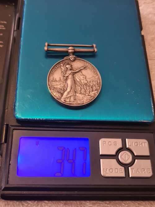 QUEENS MEDAL FULL SIZE... MR H.W. BACON IMP:MIL:RLY