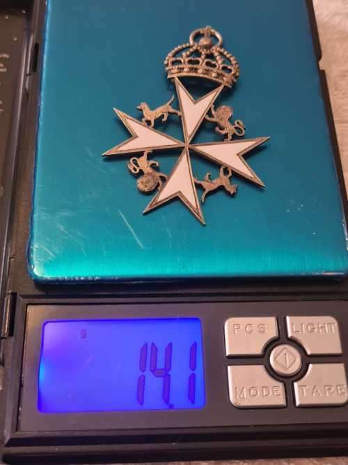 Sterling silver Freemasons medallion