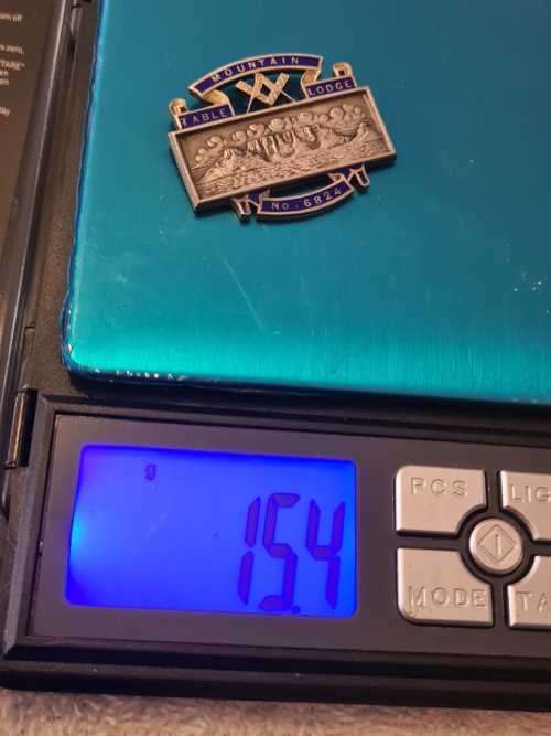 Sterling silver Freemasons medallion