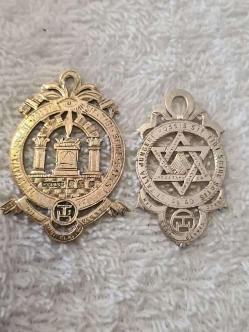 Sterling silver Freemasons medallion