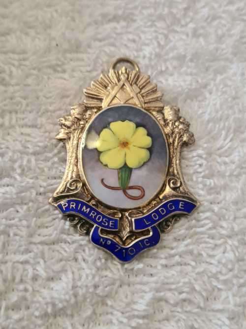 Sterling silver Freemasons medallion