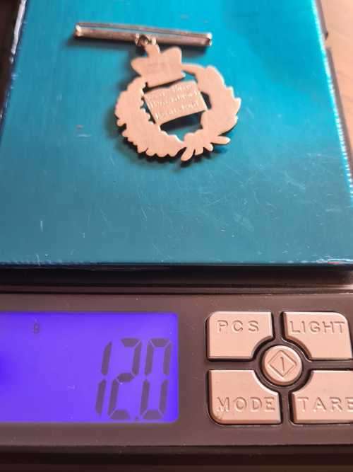 Sterling silver Freemasons medallion