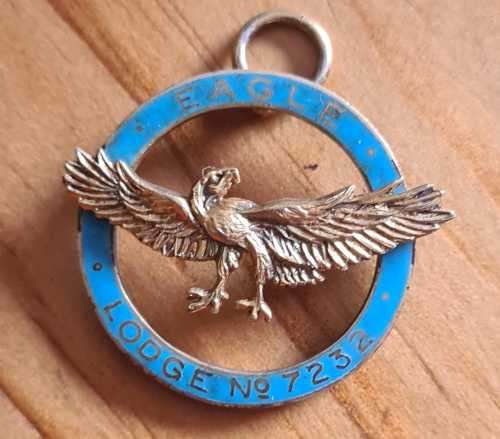 Sterling silver Freemasons medallion