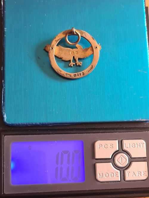 Sterling silver Freemasons medallion