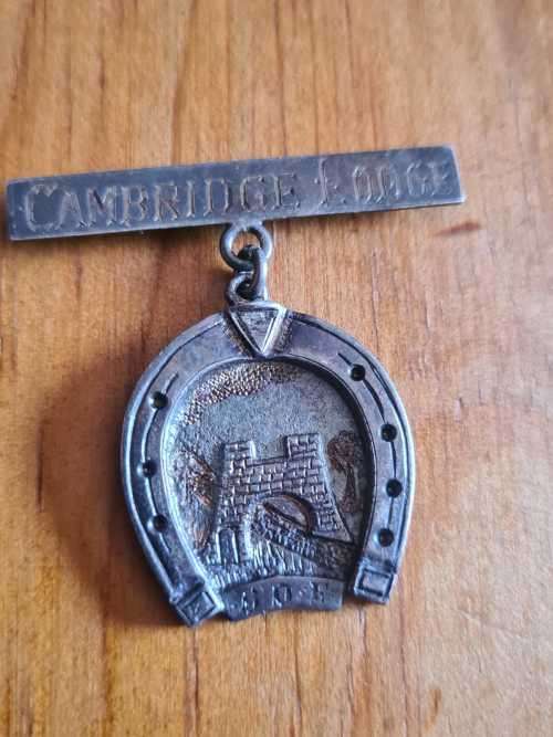 Sterling silver Freemasons medallion