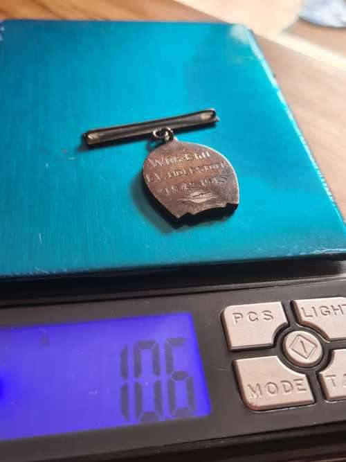 Sterling silver Freemasons medallion