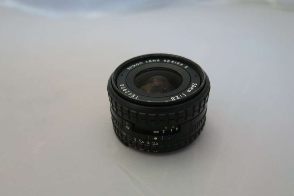 Nikon F3 35mm film camera + 28mr f2.8 + 55mm f2.8 Macro lenses & Leather cover - missing film cap