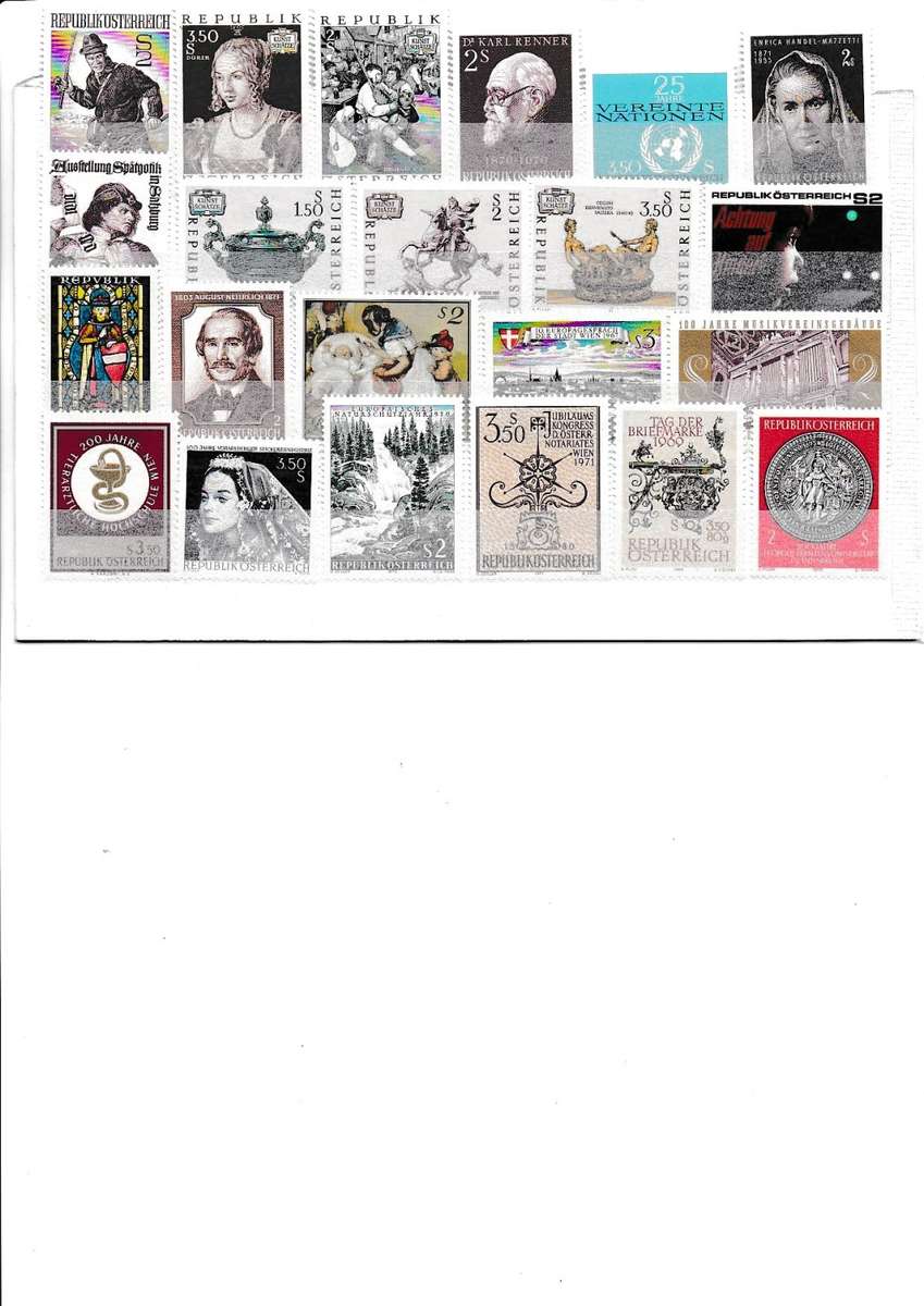 AUSTRIA 22 STAMPS MNH