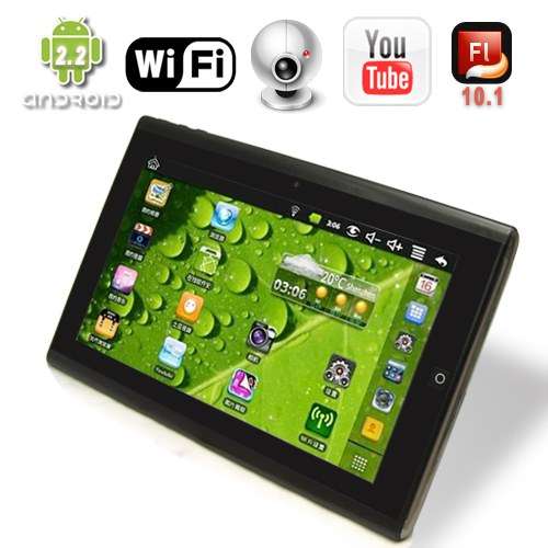 Android 2.2 OS Ultra-thin 10.1'' Touchscreen Tablet PC Support Wifi + Flash 10.1