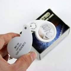 LED 40*25MM Magnifier Loop ## Two led lights