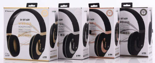 Bluetooth 5.0 Wireless Headphones - BT1609 - Gold