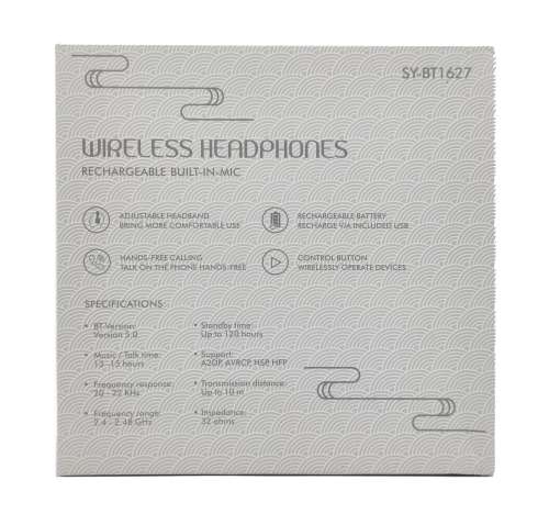 Bluetooth 5.0 Wireless Headphones - BT1627 - White