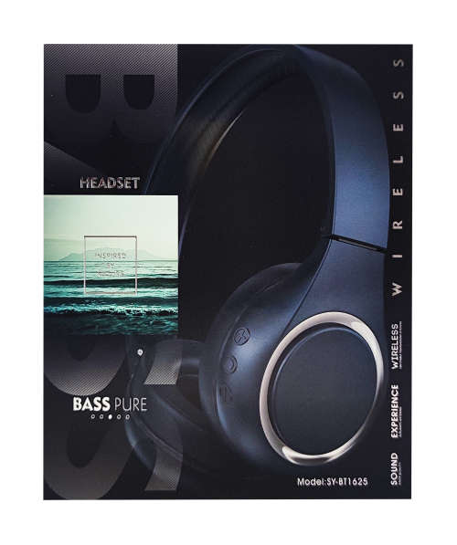 Bluetooth 5.0 Wireless Headphones - BT1625 - Blue