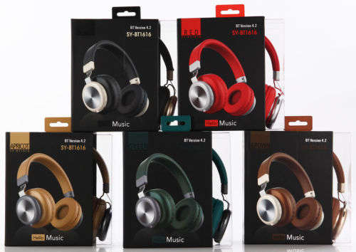 Bluetooth 5.0 Wireless Headphones - BT1616 - Apricot