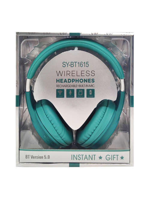 Bluetooth 5.0 Wireless Headphones - BT1615 - Green